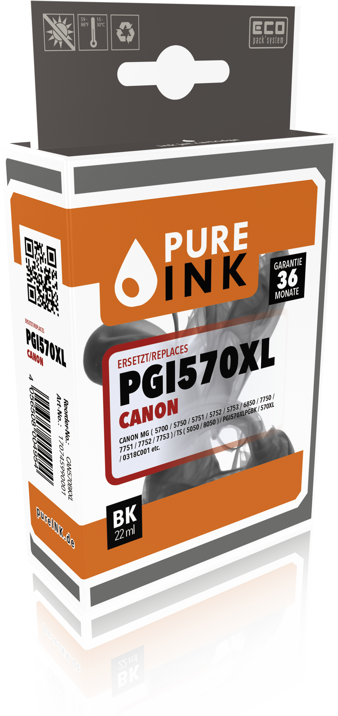 Thumbnail - CA570BK XL schwarz Druckerpatrone