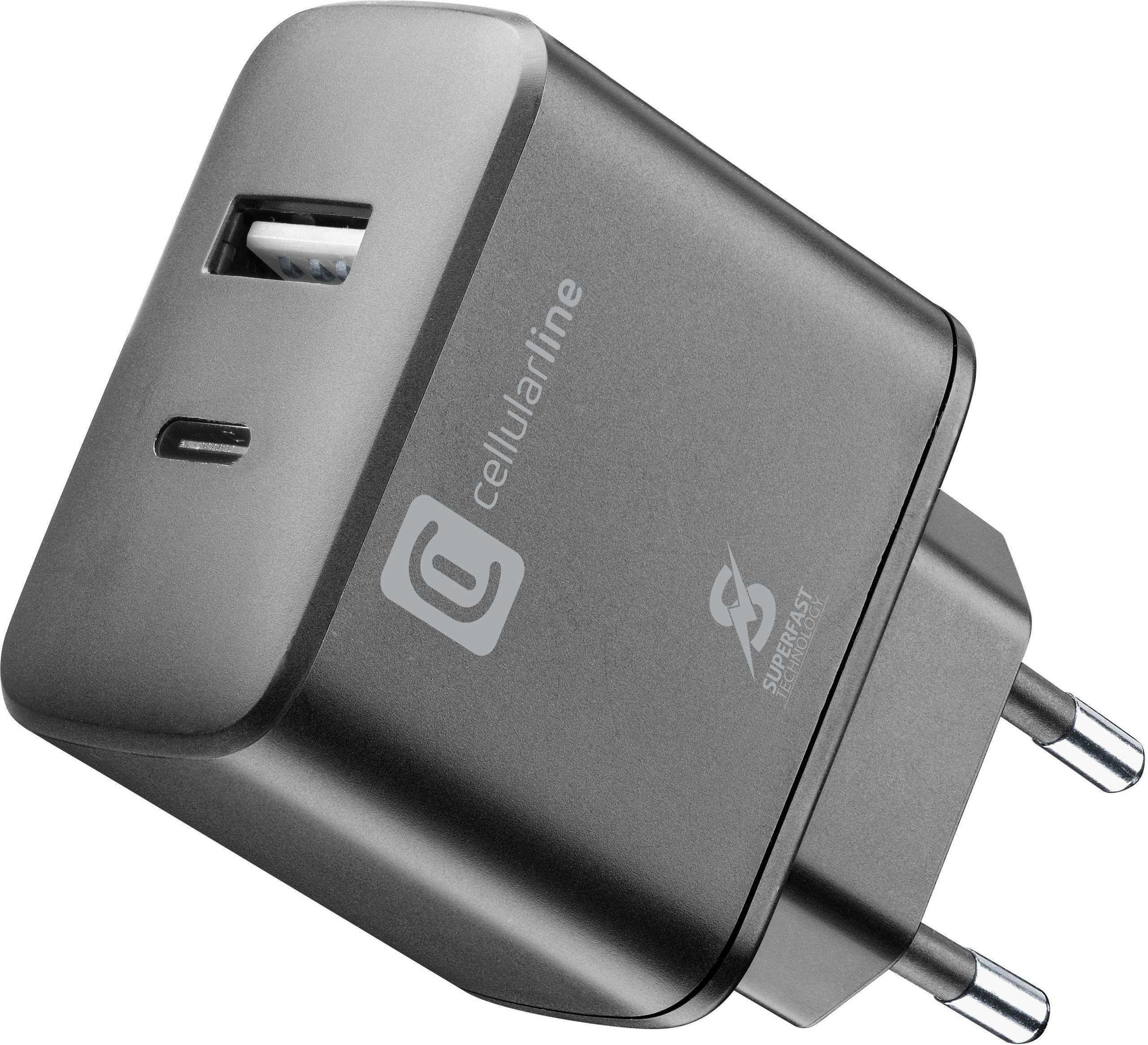 Dual Port Travel Charger 25W Black (60046) Ladegerät