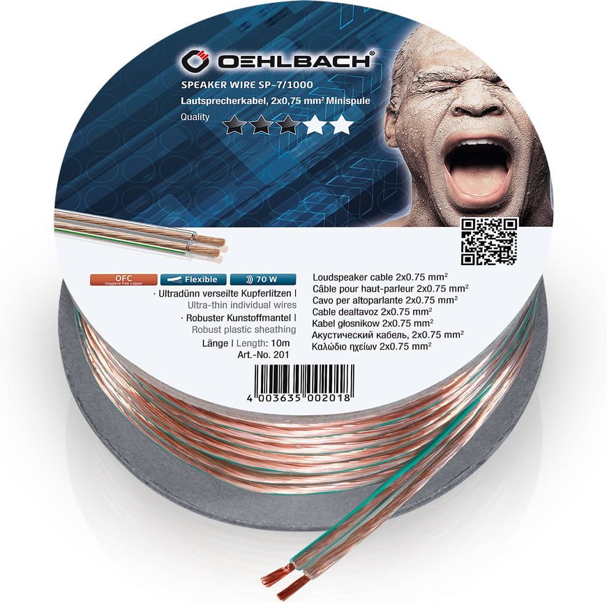 Lautsprecherkabel Speaker Wire SP-7 1000 10 m