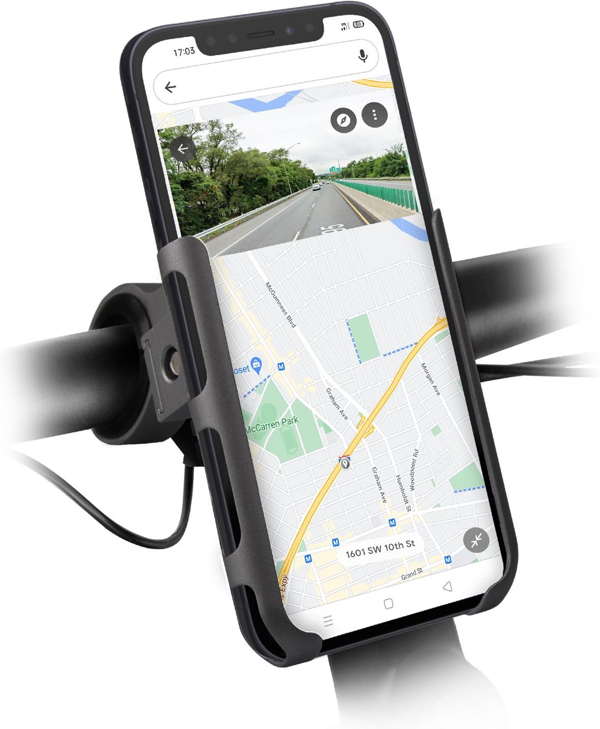 Anti-Vibrations-Handyhalter für Fahrrad und Motorrad