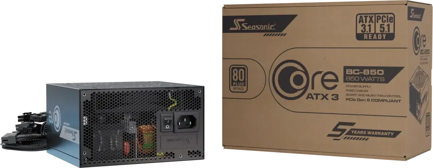 850W Core BC-850 ATX 3.1 (80+Bronze)
