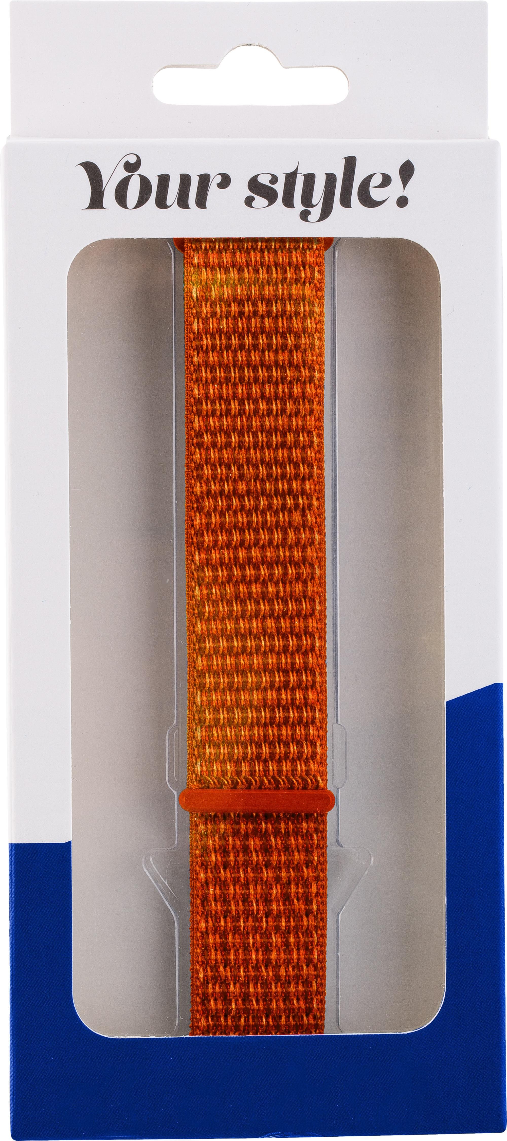 Armband 20mm Nylon Orange (18063)