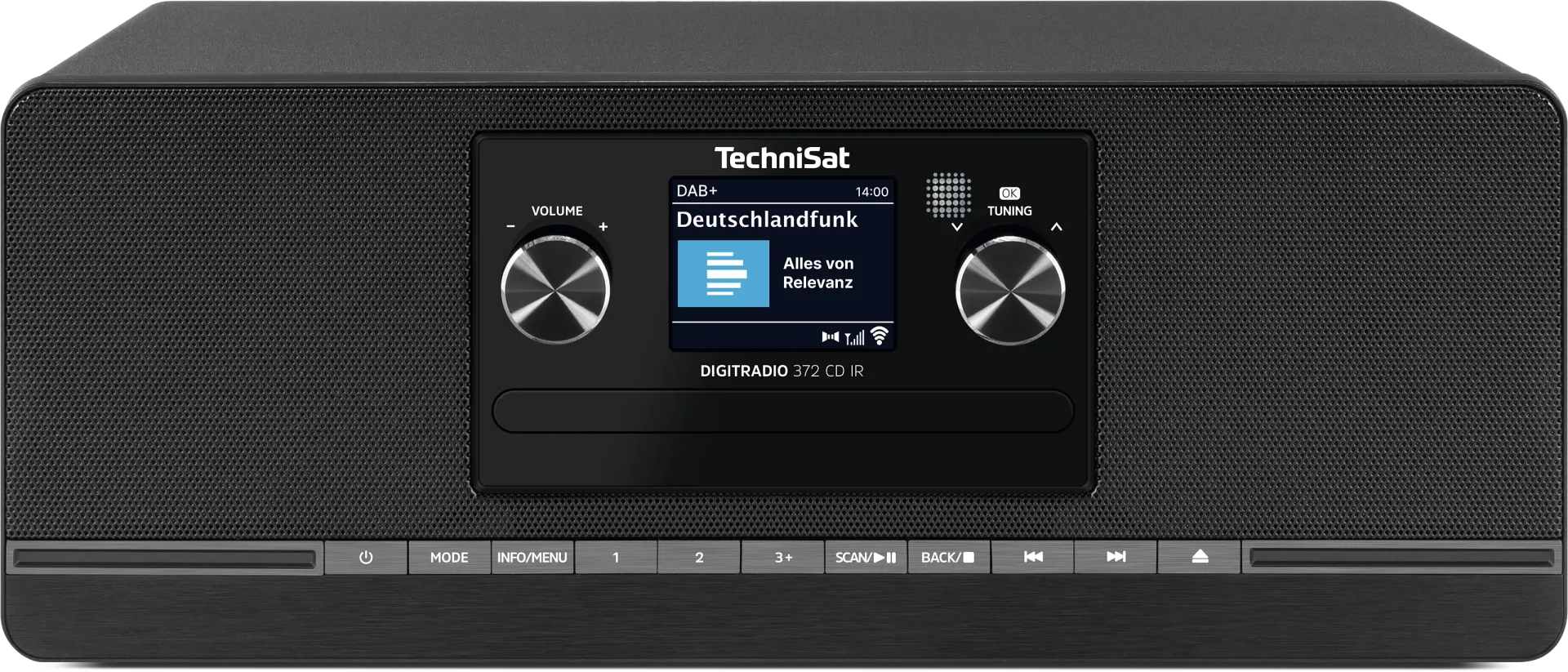 DIGITRADIO 372 CD IR, schwarz DAB+ Internetradio mit CD-Player