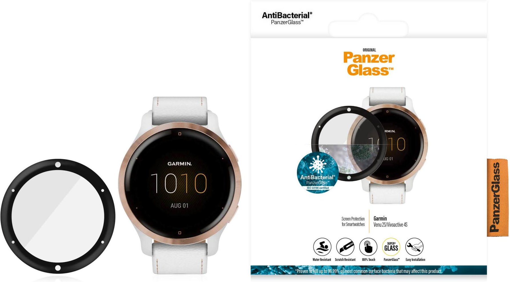 Schutzglas für Garmin Venu 2S/Vivoactive 4s