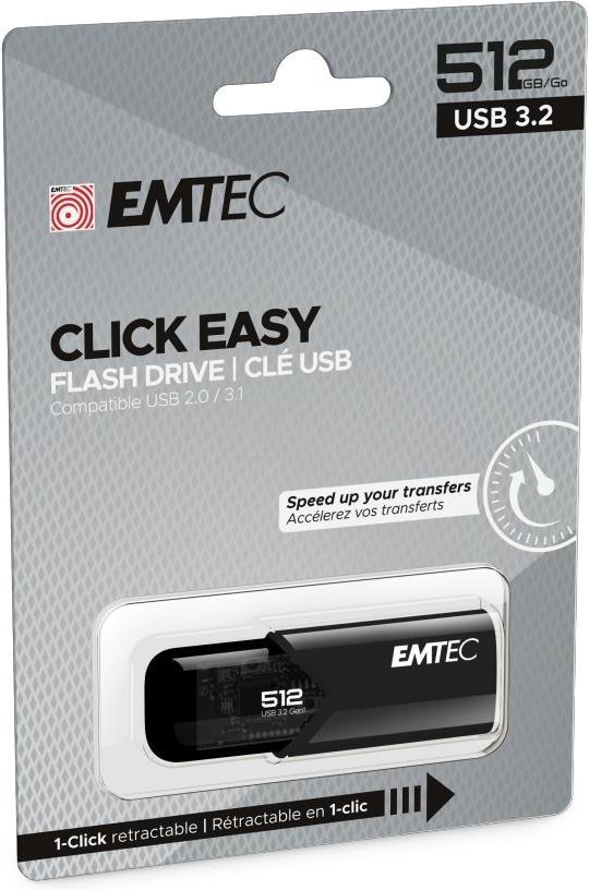 B110 Click Easy 3.2 512GB USB-Stick, Schwarz