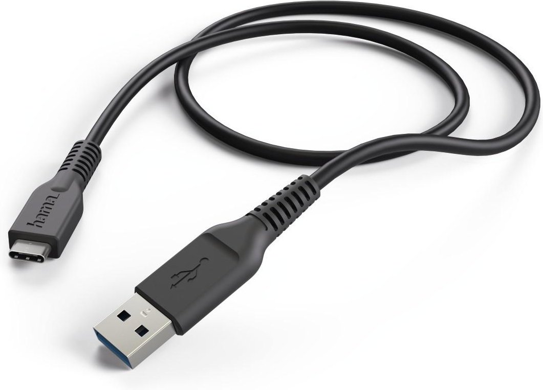 Lade-/Datenkabel, USB Type-C, 0,6 m, Schwarz (00178320)