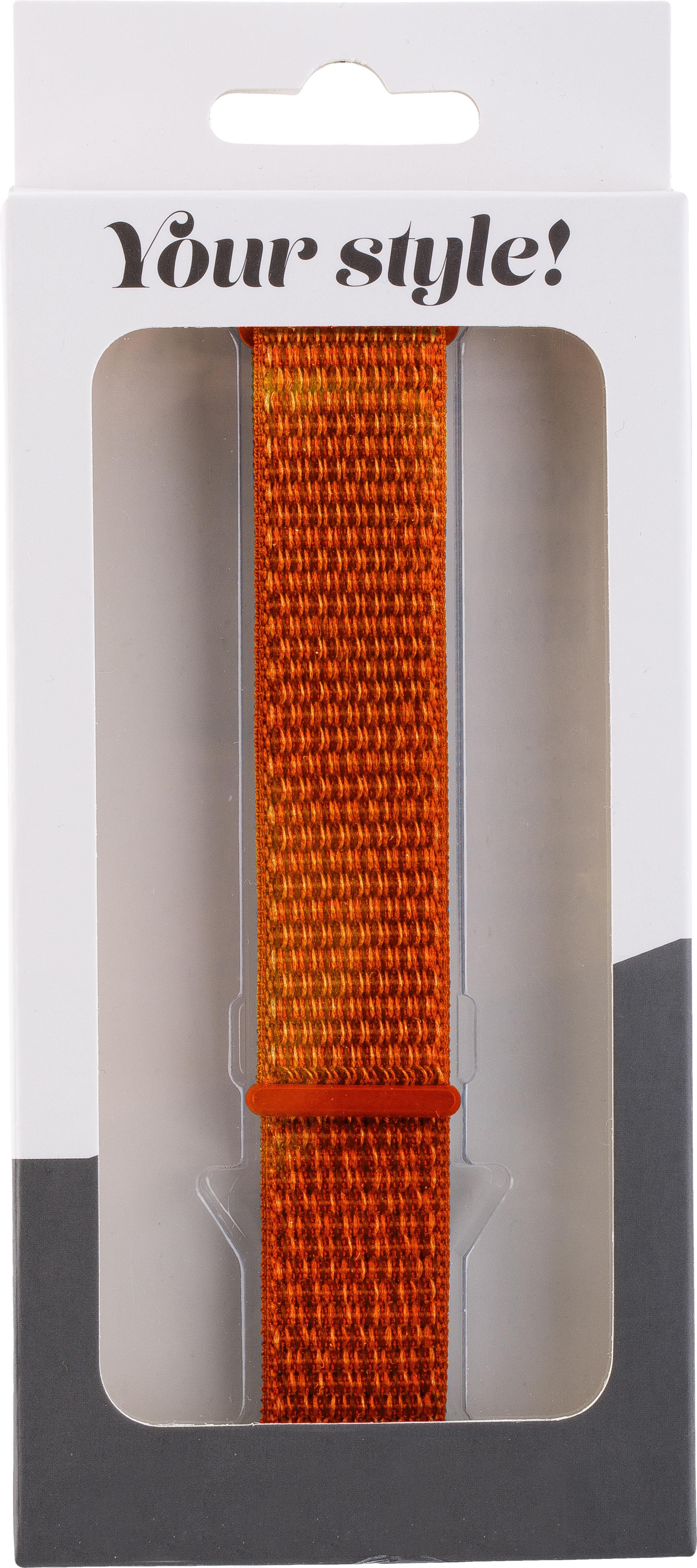 Watch Band für Apple Watch 41/40mm (Series 4 - 11)/ 38mm (Series 1 - 3) Nylon Orange