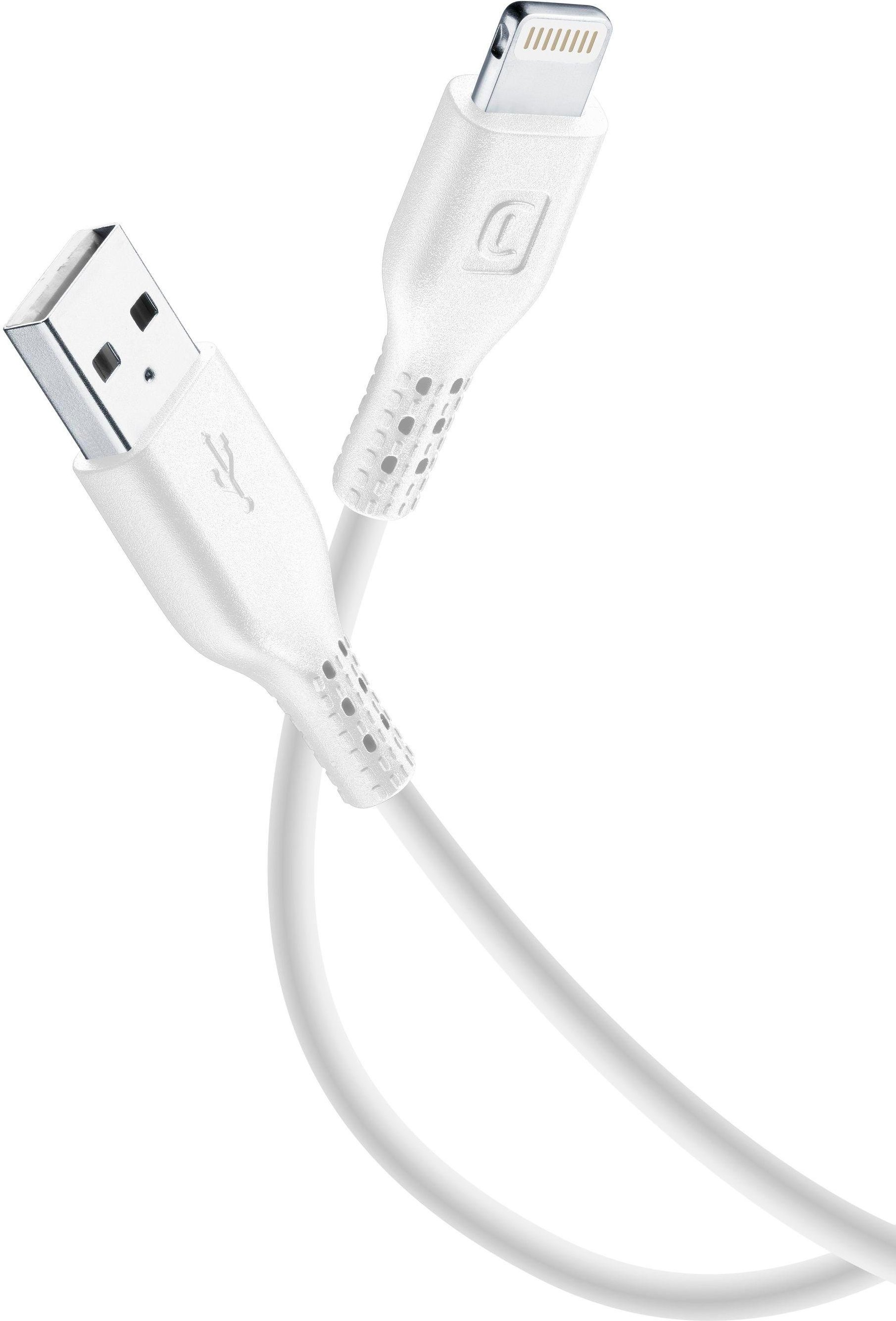 Datenkabel USB 2.0 - Lightning-Anschluss weiß 2m (60184)