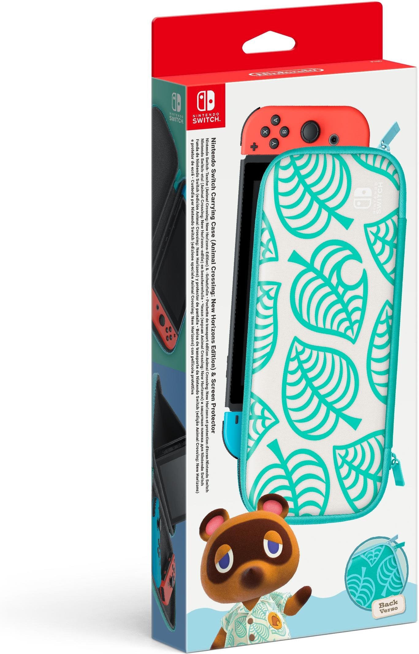Switch-Tasche (Animal Crossing: New Horizons-Edition) & -Schutzfolie