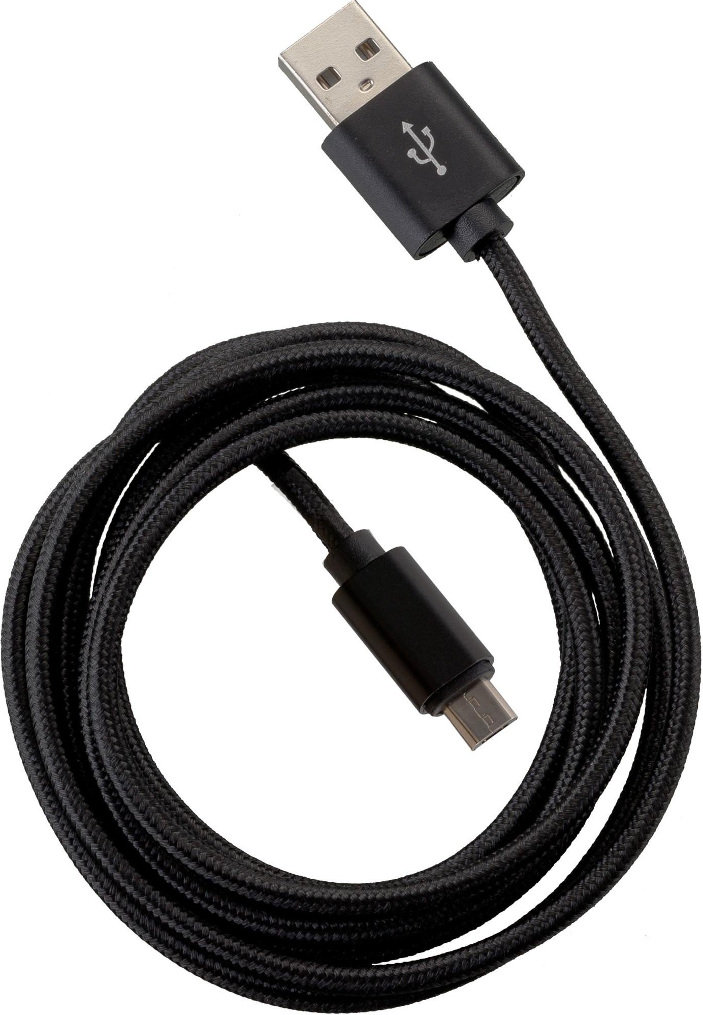 FASHION 3m USB Data Cable Black für Micro-USB mit Sync- und Ladefunktion (18411) USB auf Micro-USB Kabel