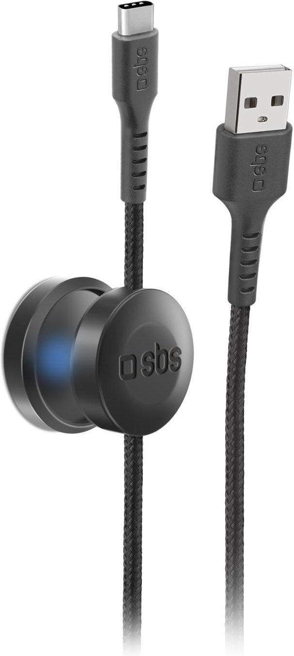 USB-A auf USB-C Kabel mit Magnethalterung