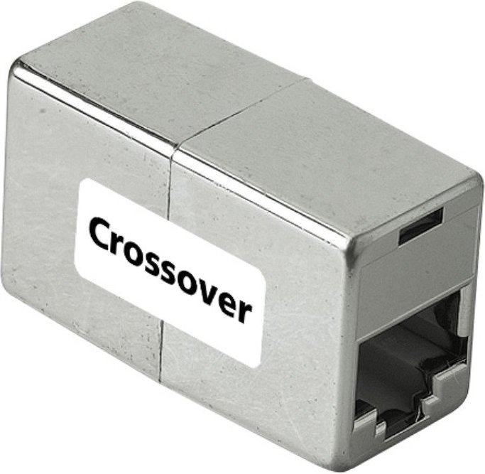 CAT5e-Netzwerkadapter "Cross-Over", 2x Modular 8p8c (RJ45)-Kupplung (00042055)