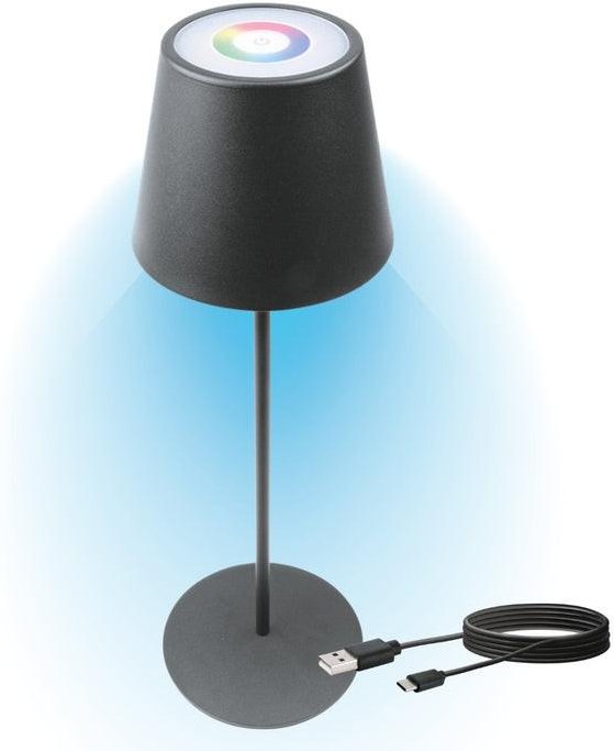 RGB LED Tischleuchte/Anthrazit LED-Lampe
