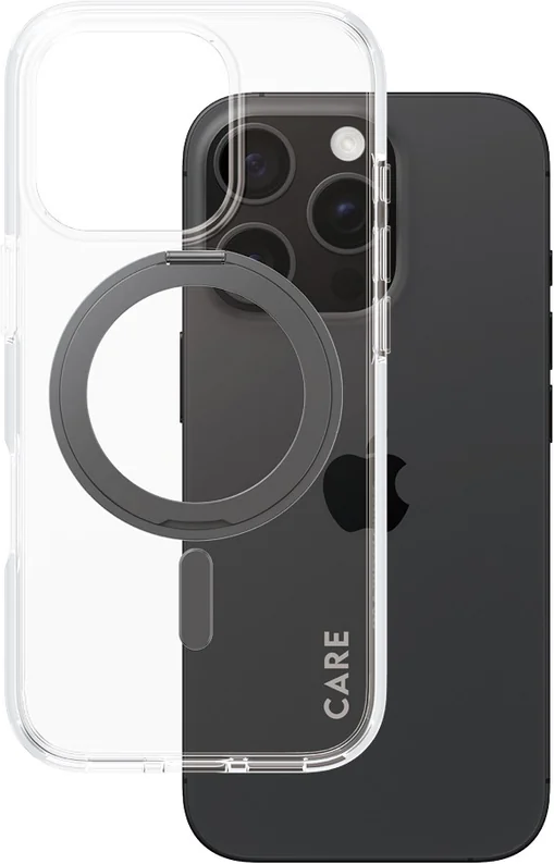 Thumbnail - Feature Case Transparent with Black Kickstand & MagSafe für iPhone 16 Pro