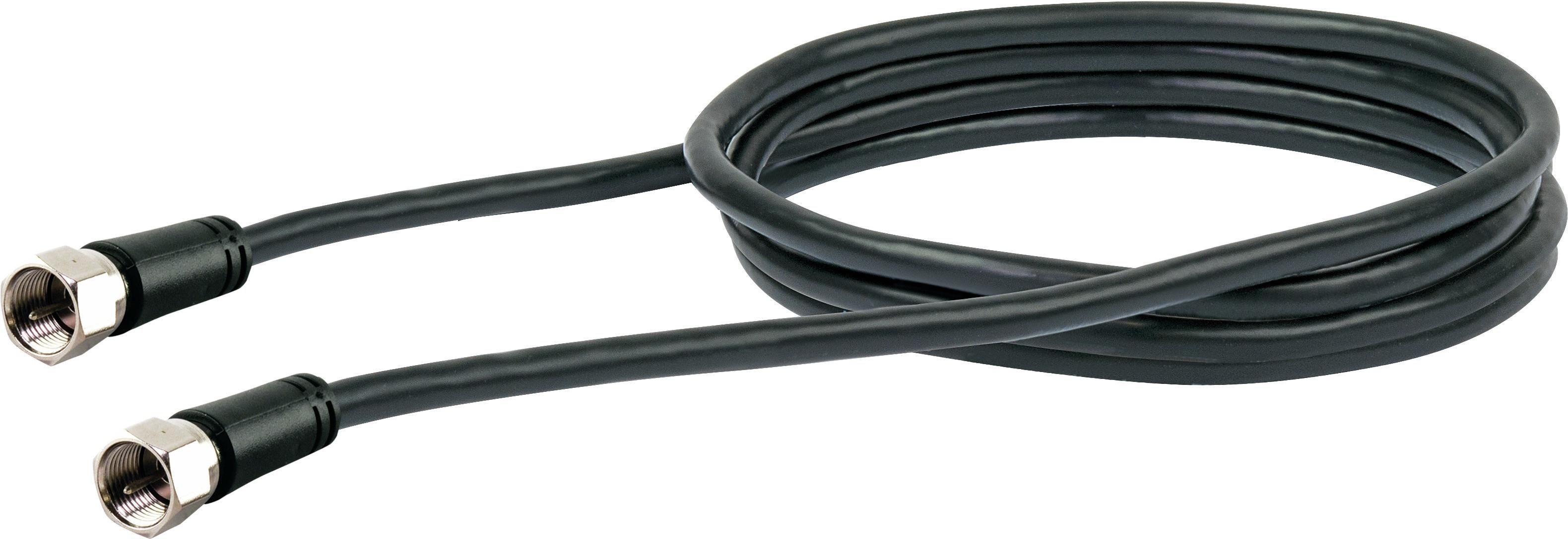 SAT Anschlusskabel (90 dB) KVCHQ15 - F-Stecker > F-Stecker, 1,5m schwarz