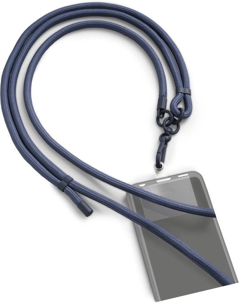 Handyband zum Umhängen, universal, verstellbar, Karabiner, 2 m, Blau (00135286)