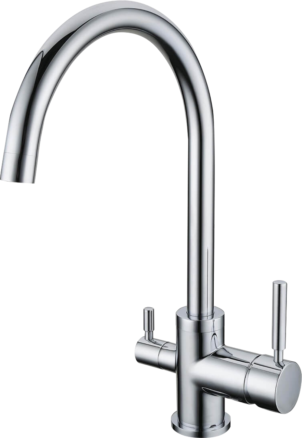 3 Wege Armatur rund, Chrom (XO-AR 7001)