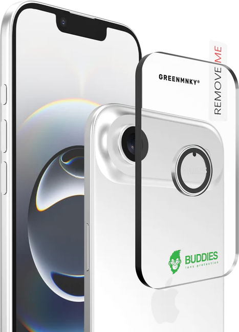 BUDDIES für iPhone 17 Air (Silver) Schutzglas