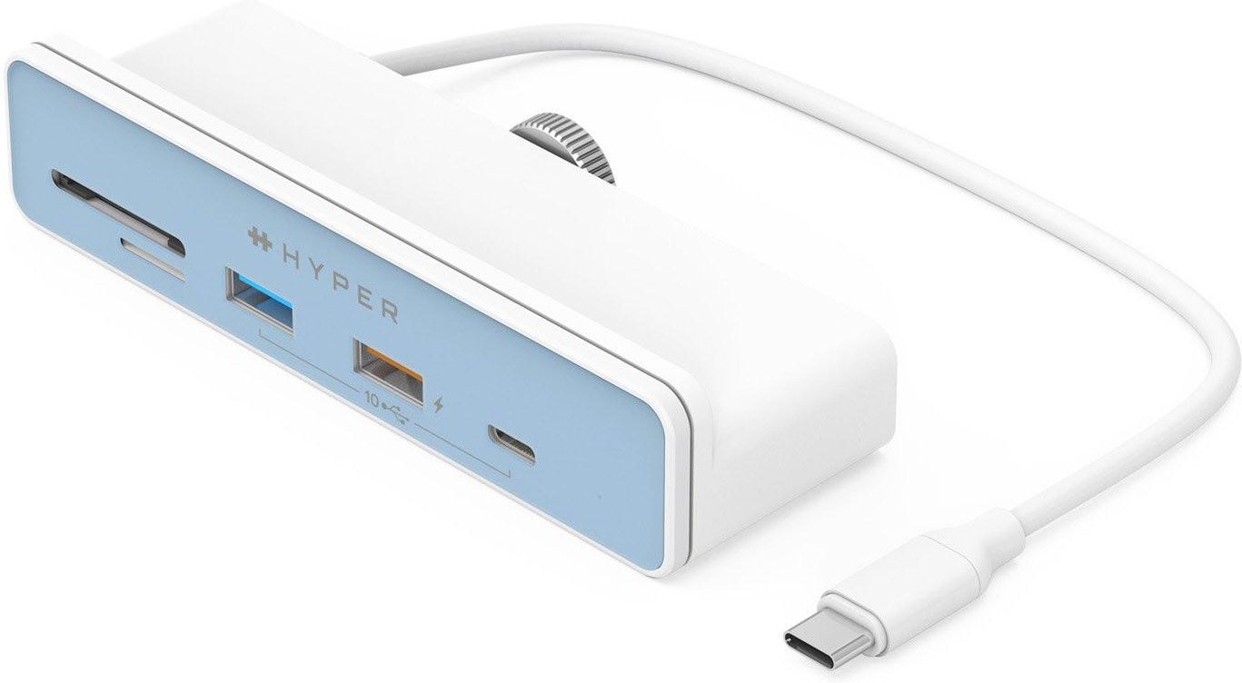 HyperDrive 6-in-1 USB-C hub für iMac weiß