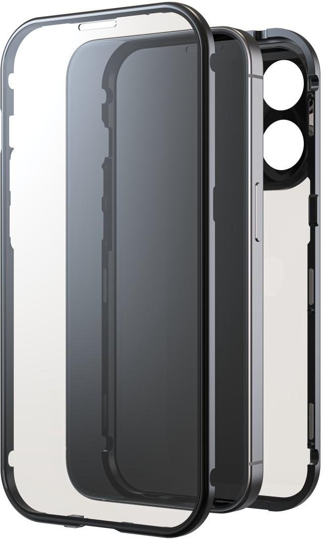 Thumbnail - Cover "360° Glass" für Apple iPhone 15 Pro, Schwarz (00221269) Handyhülle