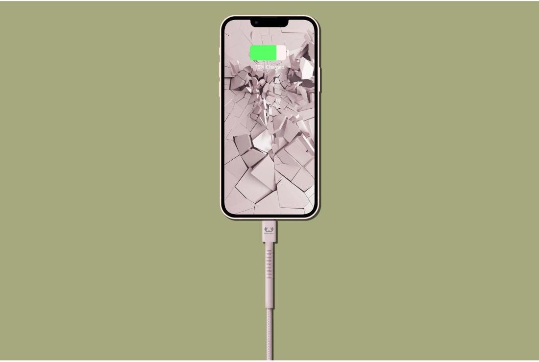 USB-C - Lightning-Kabel "Fabriq", 2,0 m, Smokey Pink (00214997)