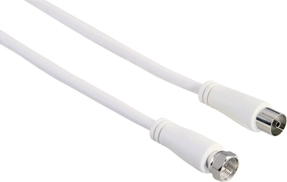 Thumbnail - SAT-Anschlusskabel, F-Stecker - Koax-Kupplung, 1,5 m, 90 dB (00122518)