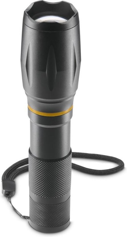 LED-Taschenlampe "W200", Batterien, Zoom, COB, Aluminium, 3 Modi (00228620)