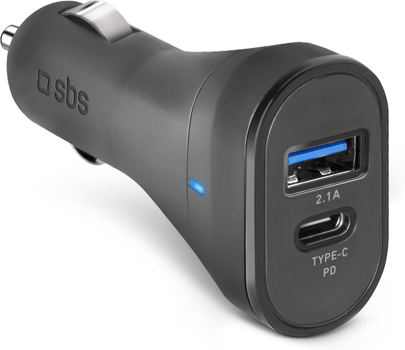 Thumbnail - Autoladegerät, USB-C und USB-A, 15 W, 3.1 A, Schwarz
