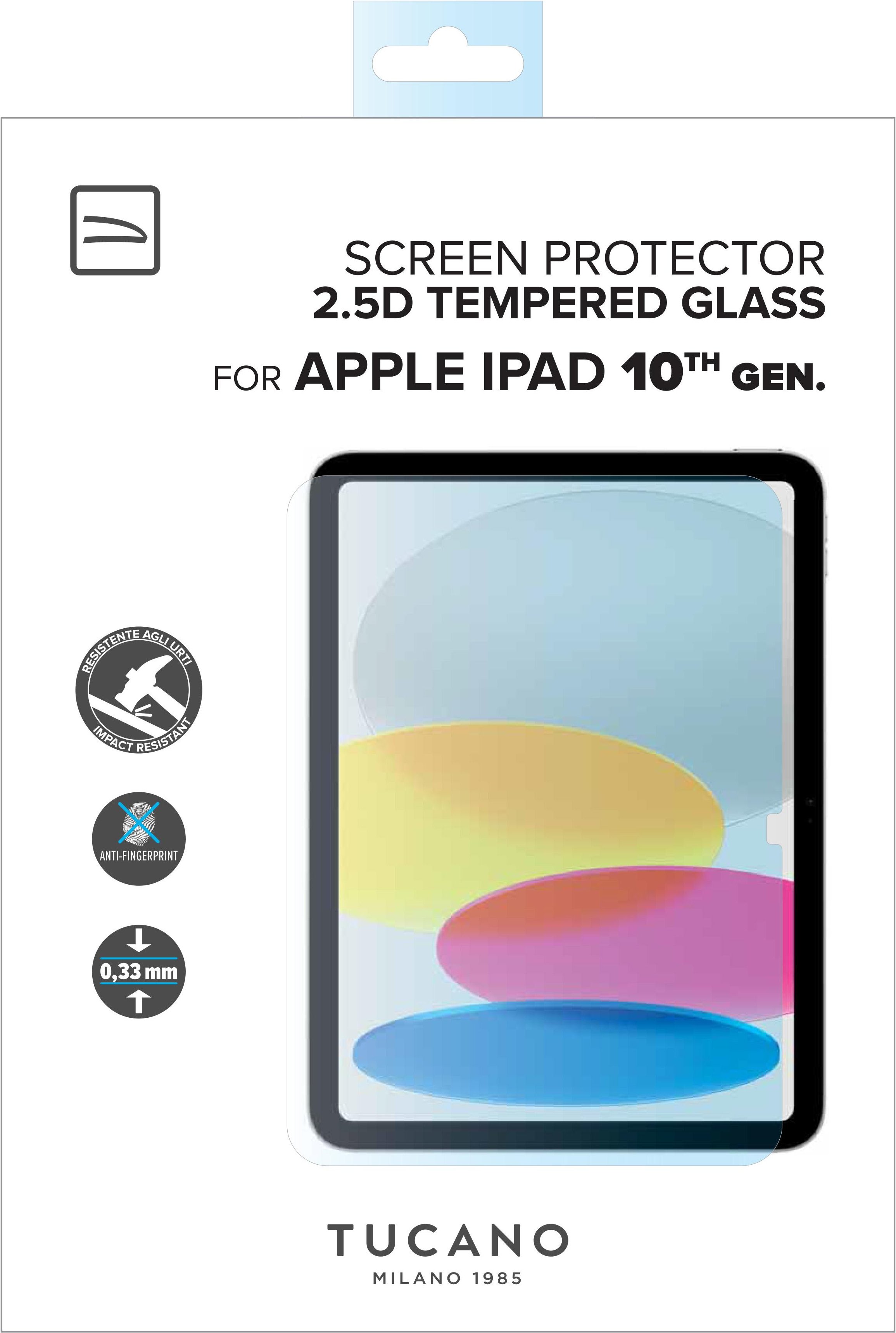SCREEN PROTECTOR Glasfolie Apple iPad iPad 10.9" 10. Gen, klar Tablet-Schutzglas