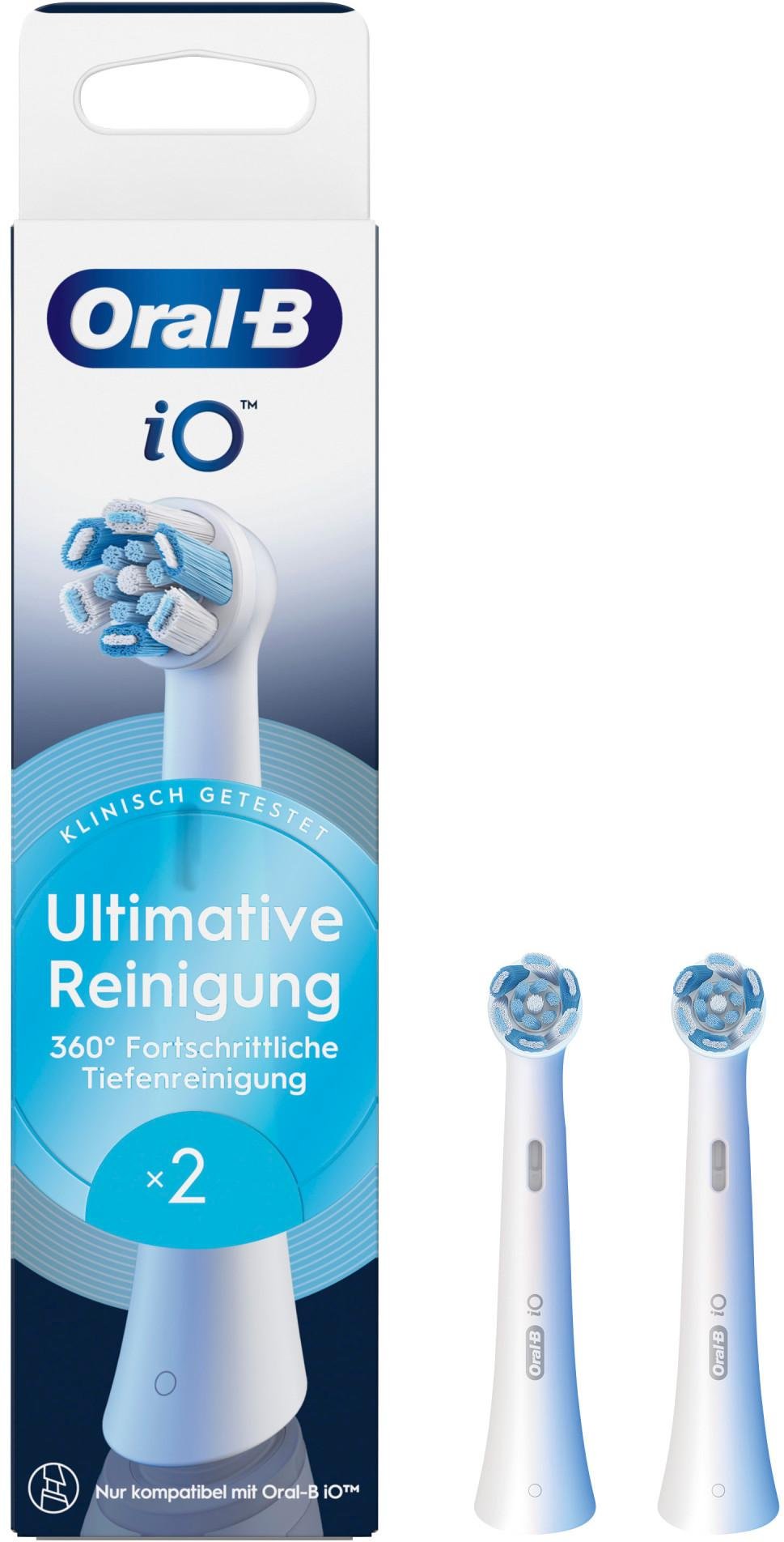 iO Ultimative Reinigung, Original Aufsteckbürsten, Weiß, 2er