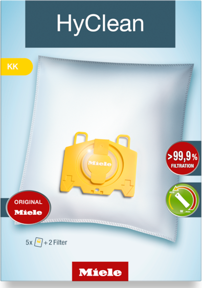 HyClean KK 3D (5 Beutel, 2 Filter) Staubsaugerbeutel