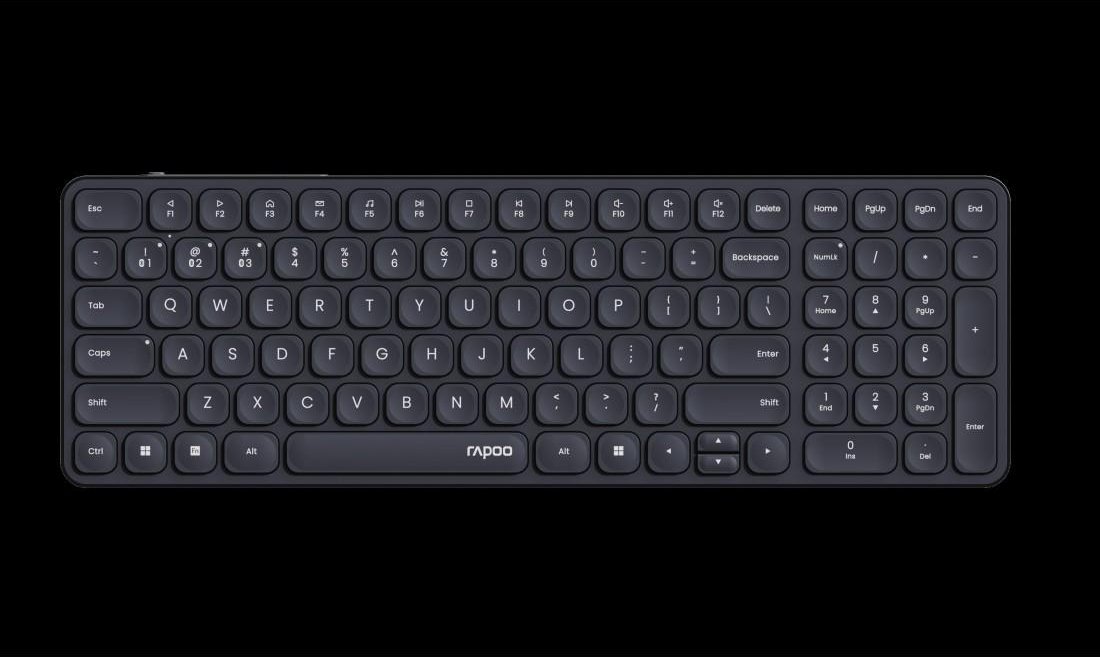 Kabellose, ultraflache Multi-Mode-Tastatur "E9310M", Schwarz, QWERTZ DE (00226108)