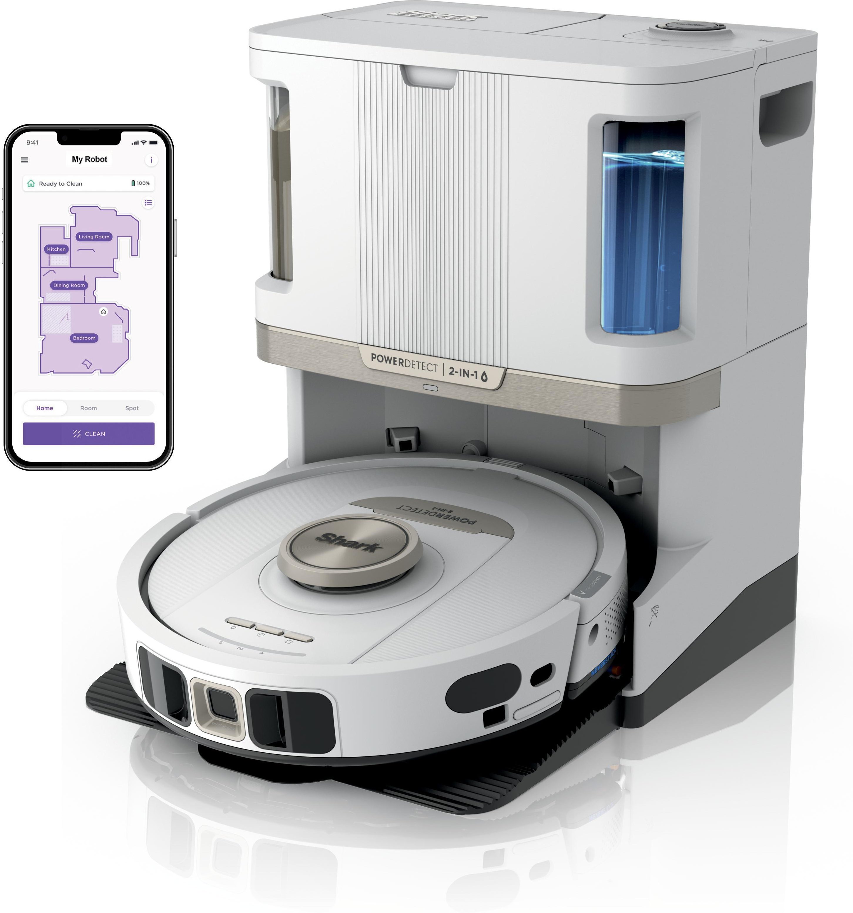 RV2800ZEEUWH PowerDetect NeverTouch Pro 2-in-1 Saugroboter mit Wischfunktion