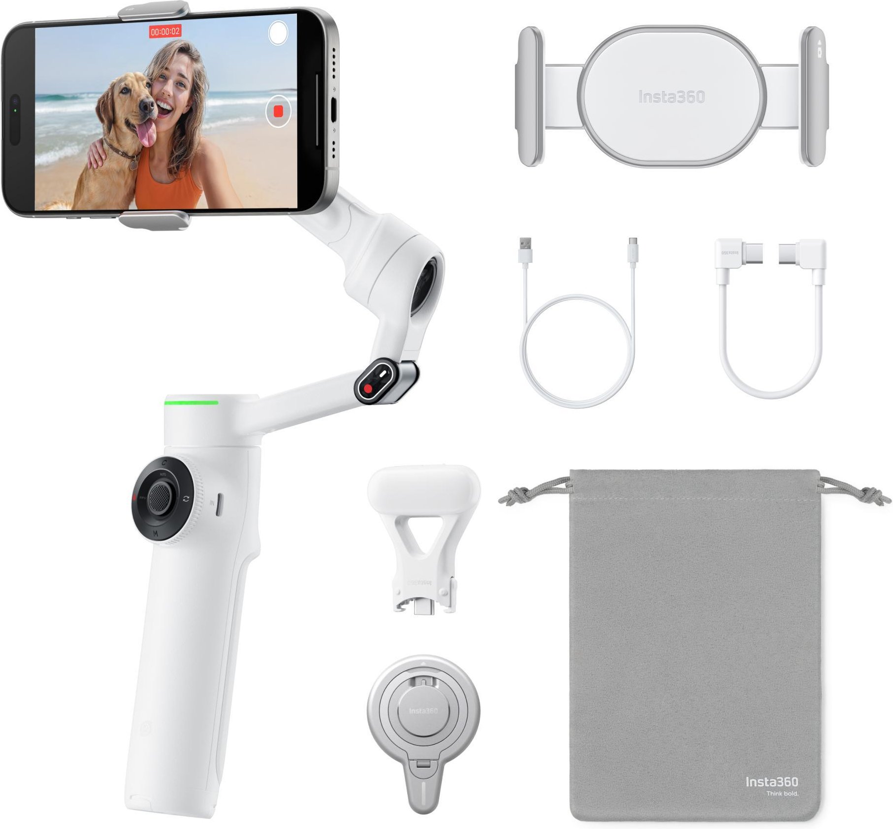 Gimbal Flow 2 Pro Creator Bundle White