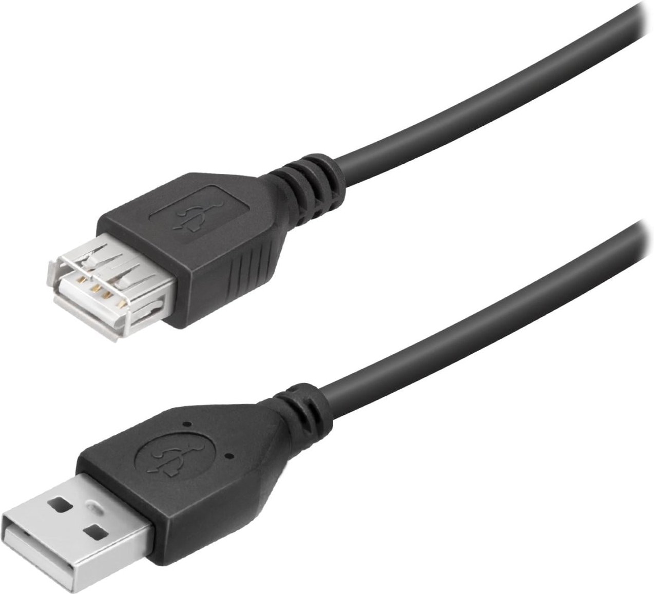 USB-A-Kabel, 5 m, Schwarz