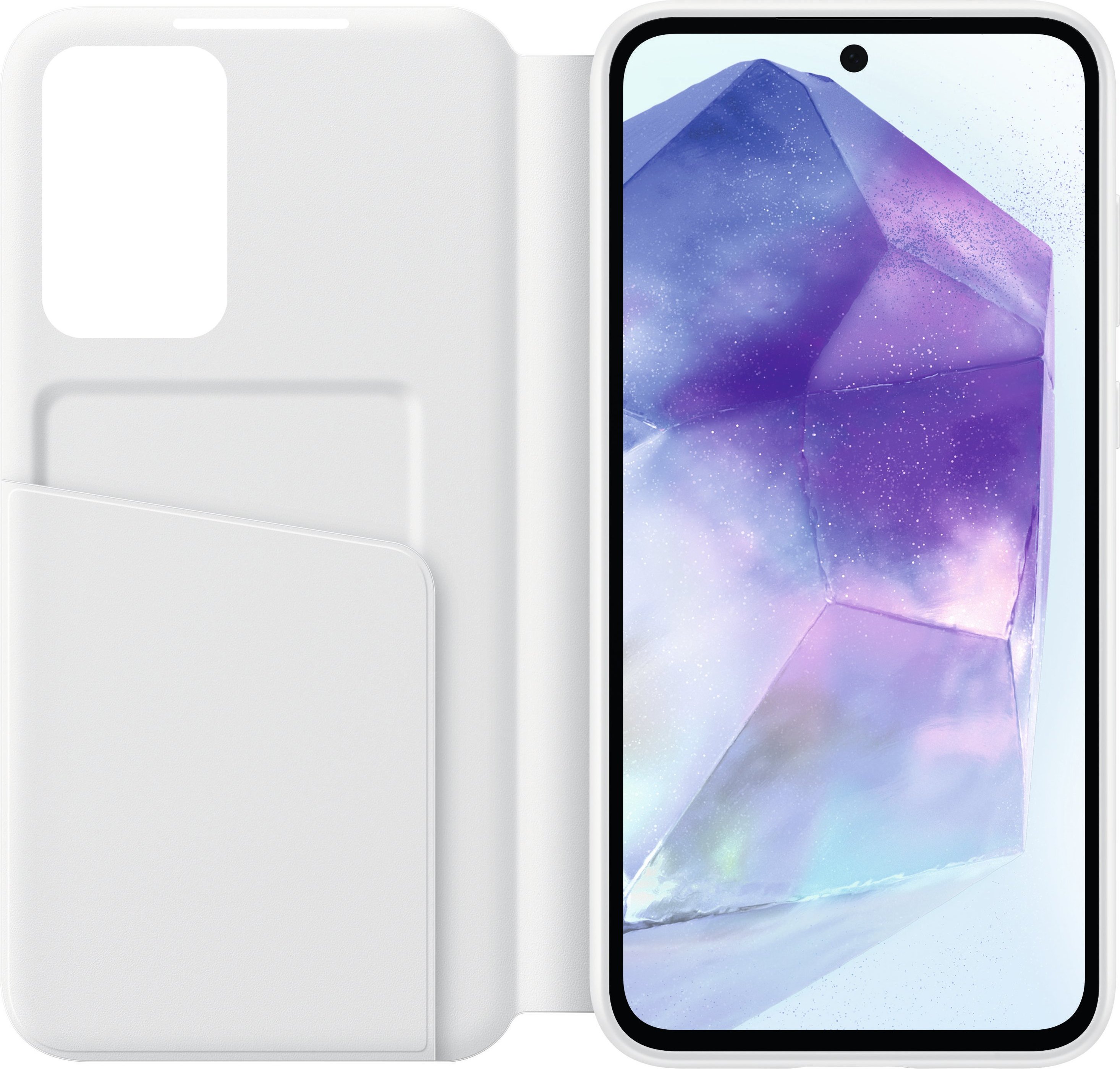 Thumbnail - EF-ZA556 für Galaxy A55 Smart View Wallet Case White Handyhülle