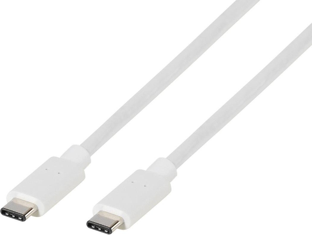 USB 2.0 Type C Verbindung, USB C Stecker USB C Stecker, 1,20m, weiss (63270)