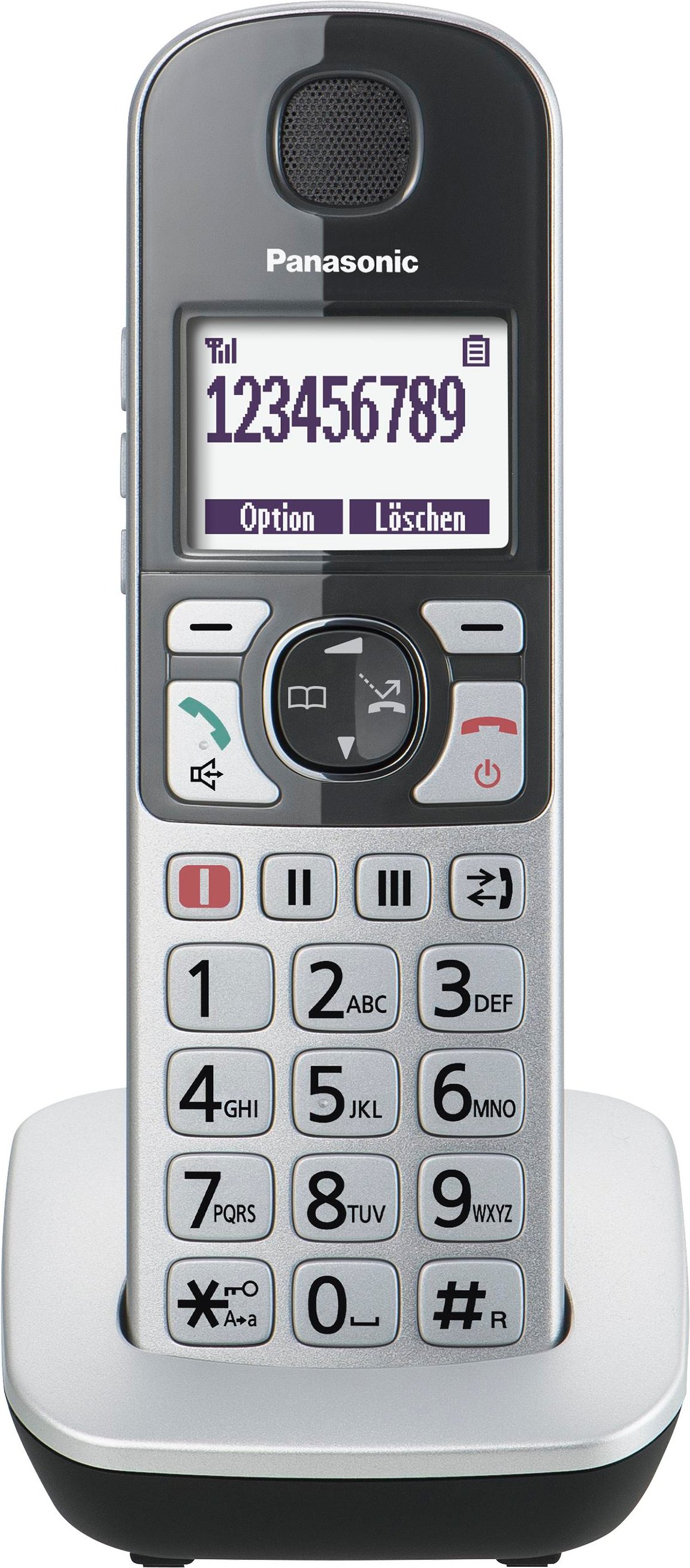KX-TGQ500GS Silber Schnurloses Telefon