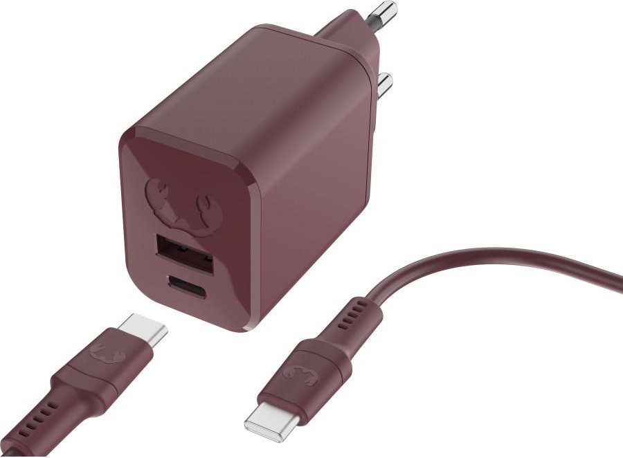 Mini-Charger USB-C und USB-A, PD 45W + USB-C-Kabel 2m, Deep Mauve (00220562)