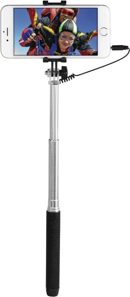 Selfie "Color", Schw./Bl./Grün, integrierter 3,5-mm-Kabelauslöser, 12 St. (00173775)