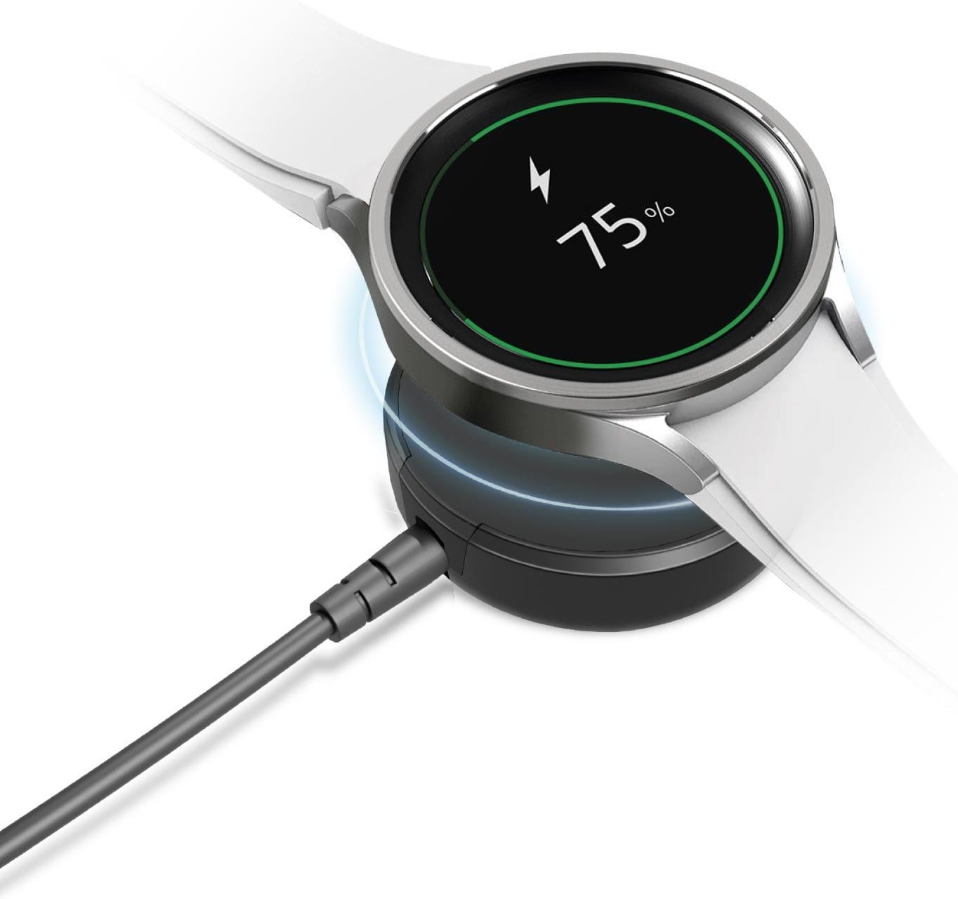 Kabelloses Ladegerät für Samsung Watch, Schwarz