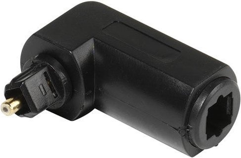 41138 Toslink Winkeladapter 11/11 W, schwarz