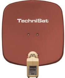 DigiDish 45 ziegelrot Satellitenschüssel 45 cm mit Twin LNB