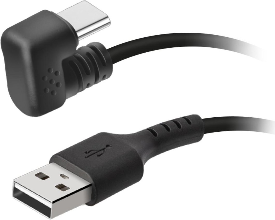 180 Grad Gaming-Kabel, USB-A auf USB-C, 1,8 m, Schwarz