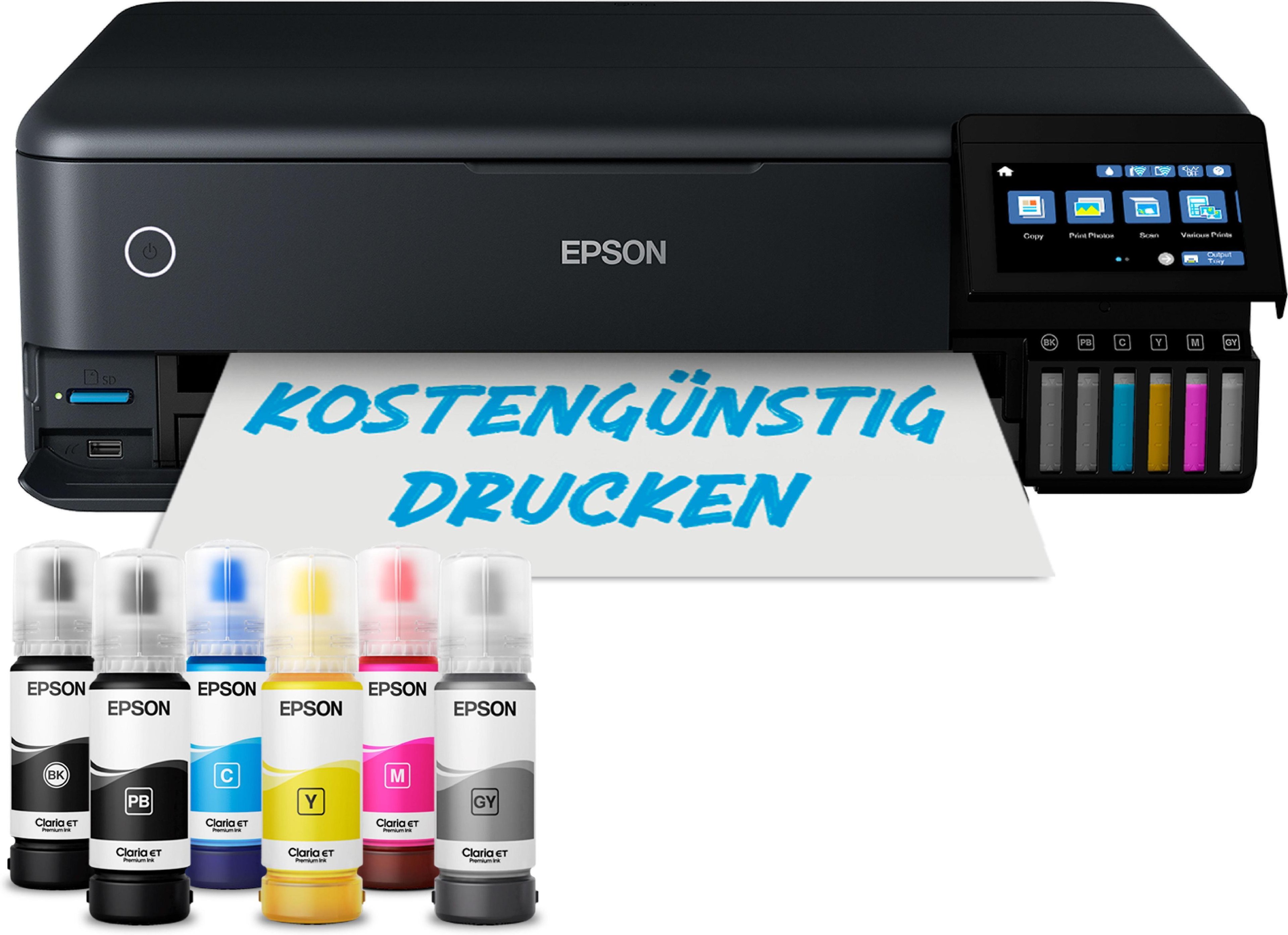 EcoTank ET-8550 DIN-A3+-Foto-Multifunktionsdrucker, Schwarz
