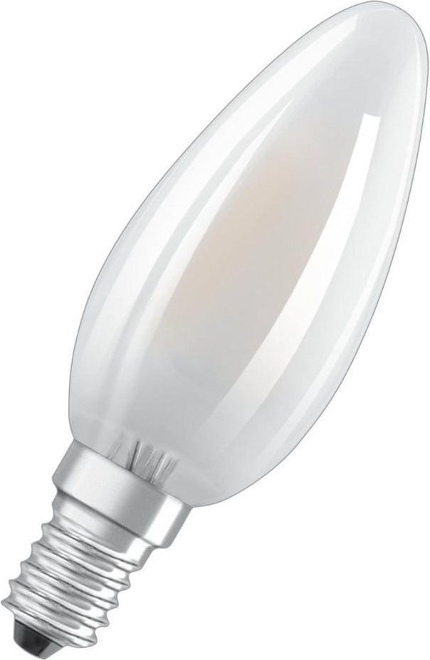 LED-Filament "Retrofit", Kerze, 4W ersetzt 40W, E14, Warmweiß, matt (00217761)