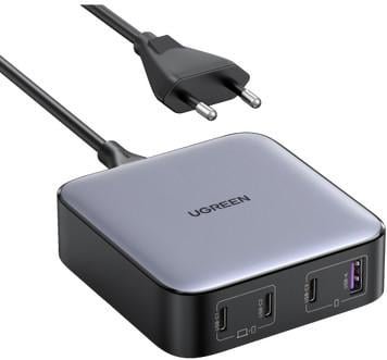 Nexode 100W Ladegerät, USB-C, USB-A, 4-Port GaN, Grau