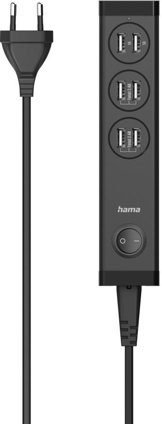 USB-Mehrfach-Ladegerät, 6 Ports USB-A für Tablets und Smartphones, 34W (00223201)