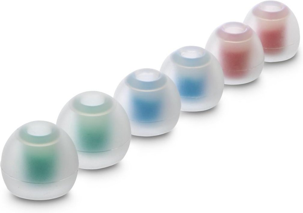 Silikon-Ersatzohrpolster, Größe S - L, 6 Stück, Weiß (00221838)