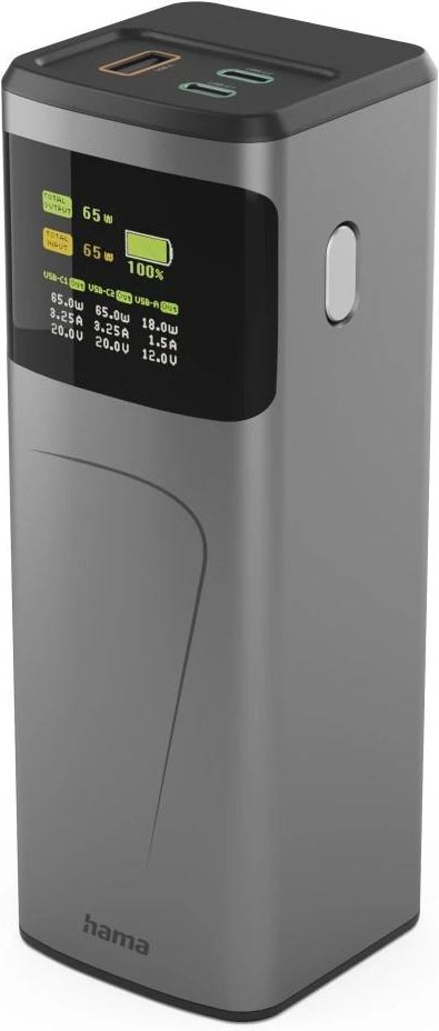 Power Pack "High Power", 65 W, 20000 mAh, 2x USB-C, USB-A, Schnellladen (00201741)